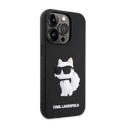 Karl Lagerfeld 3D Rubber NFT Choupette - Coque iPhone 14 Pro Max (Noir)