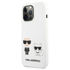 Karl Lagerfeld szilikon Karl & Choupette - iPhone 13 Pro tok (fehér)