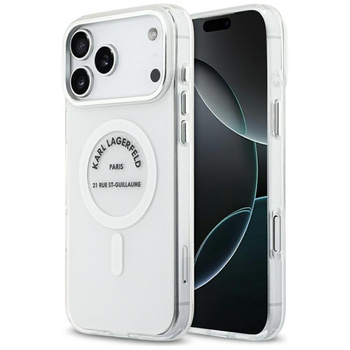 ETUI DO IPHONE 17 PRO MAX do MAGSAFE KARL LAGERFELD ORYGINALNE BEZBARWNE