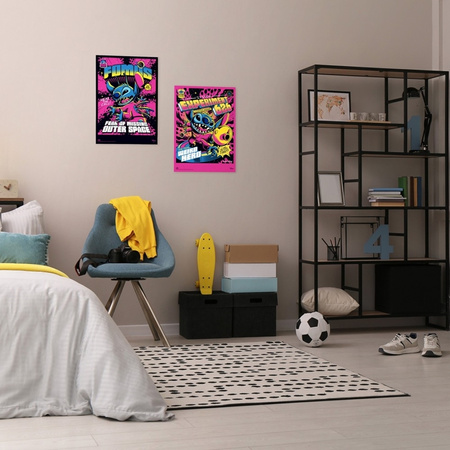 Plakaty Stitch na Ścianę Disney do Pokoju Dziecka Zestaw 2szt, 38x52cm
