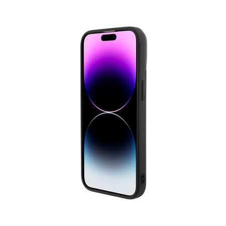 Guess Disco Metal Script - Case for iPhone 15 Pro Black)