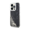 Guess Liquid Glitter Marble - iPhone 14 Pro Tasche (Schwarz)