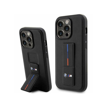 BMW Grip Stand Hot Stamp - Coque iPhone 14 Pro Max (noir)