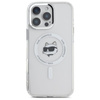Karl Lagerfeld IML Metall Choupette Kopf MagSafe - iPhone 16 Pro Max Tasche (weiß)