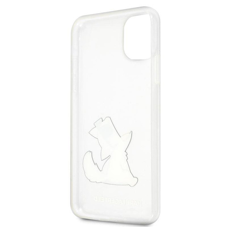 Karl Lagerfeld Choupette Fun napszemüveg - iPhone 11 Pro Max tok (átlátszó)